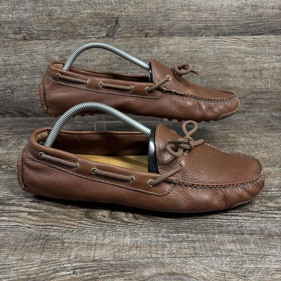 Cole Haan Gunnison Driving Shoes Men's 11 Brown Leather Moccasin Loafers - Picture 1 of 8